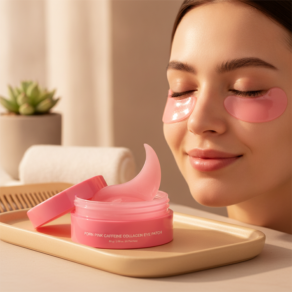 Verlora Pink Caffeine Collagen Eye Patch